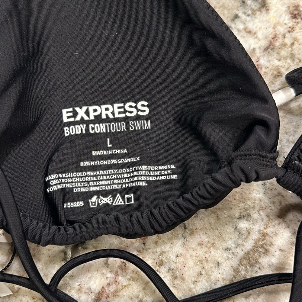 Express Bikini top black color new with tag. - Picture 6 of 7